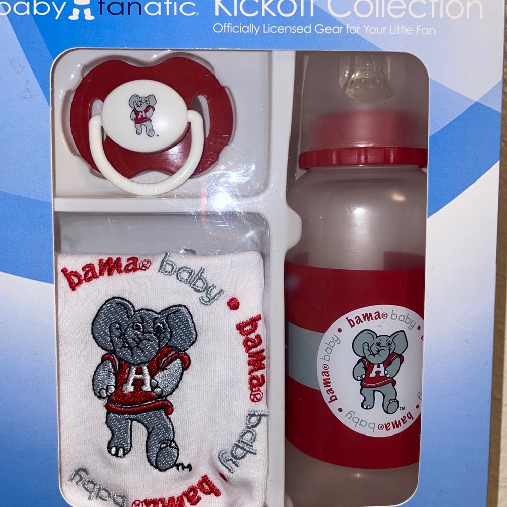 I have a Alabama roll tide baby set new in box